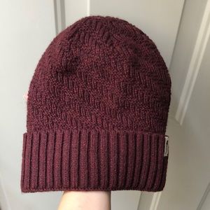 Maroon North Face Beanie